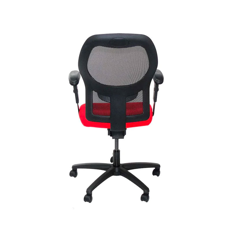 <tc>Ahrend</tc>Silla de trabajo tipo 160 en tela roja - Reacondicionada
