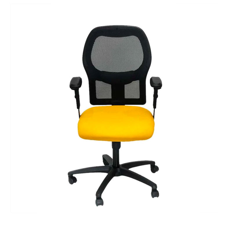 Ahrend: 160 Type Task Chair in Yellow Fabric - Refurbished