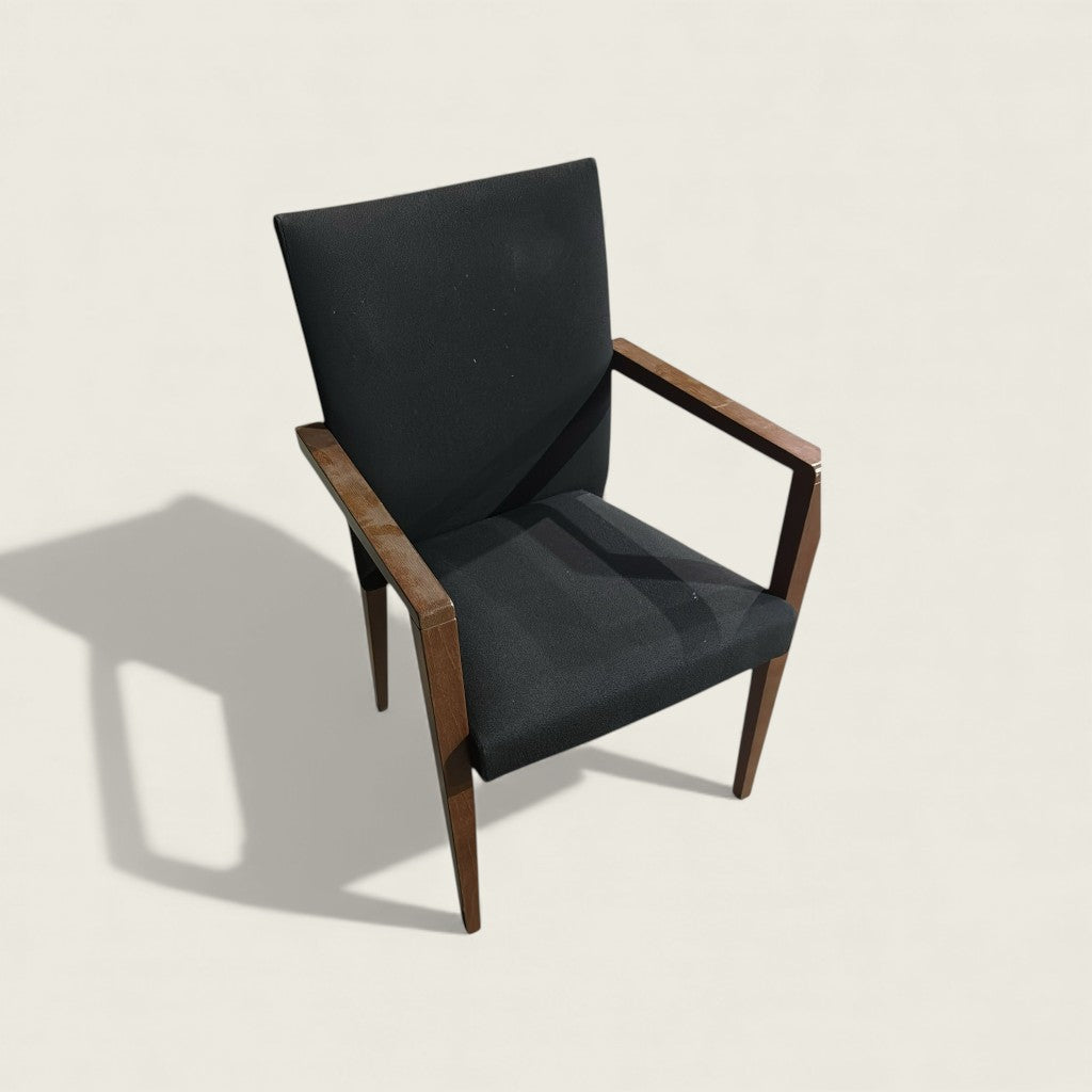 <tc>Knoll</tc> Estudio: Silla de visitas de listones de madera Aperture (reacondicionada)