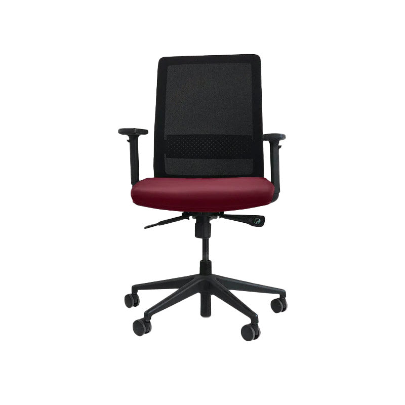 Bestuhl: S30 Task Chair in Burgundy Leather - Refurbished