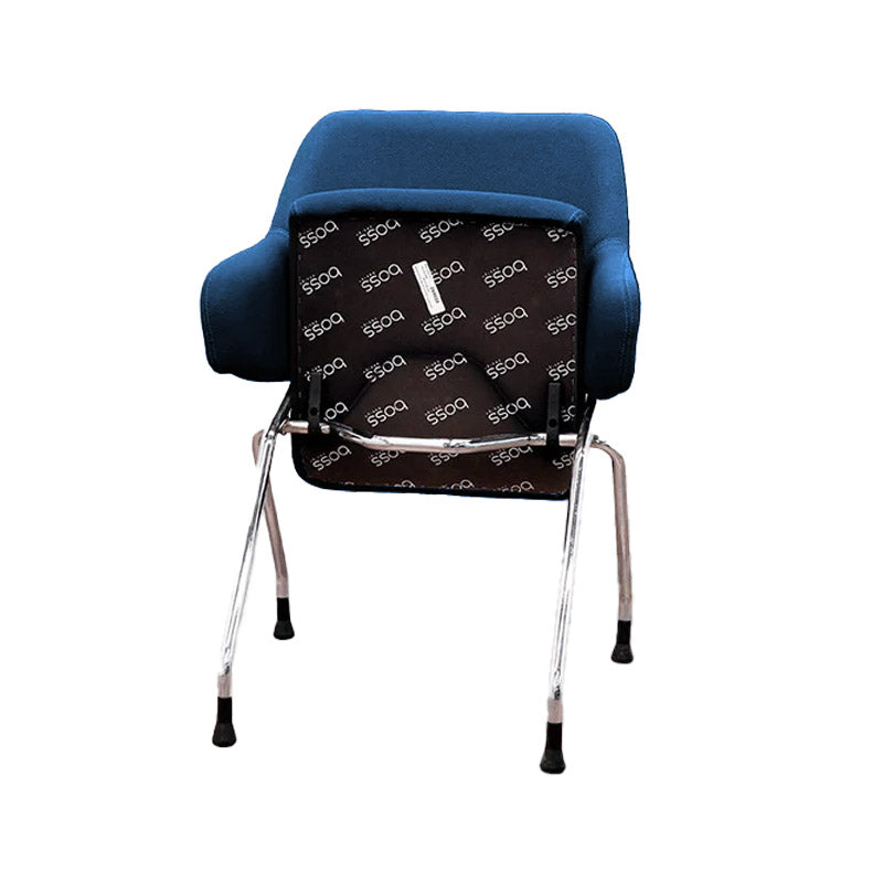 Boss Design: Skoot Meeting Chair in Blue Fabric - Refurbished
