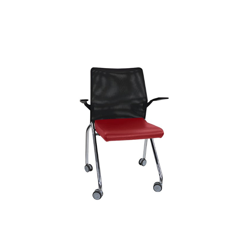<tc>Boss Design</tc>Silla plegable negra con brazos - Reacondicionada
