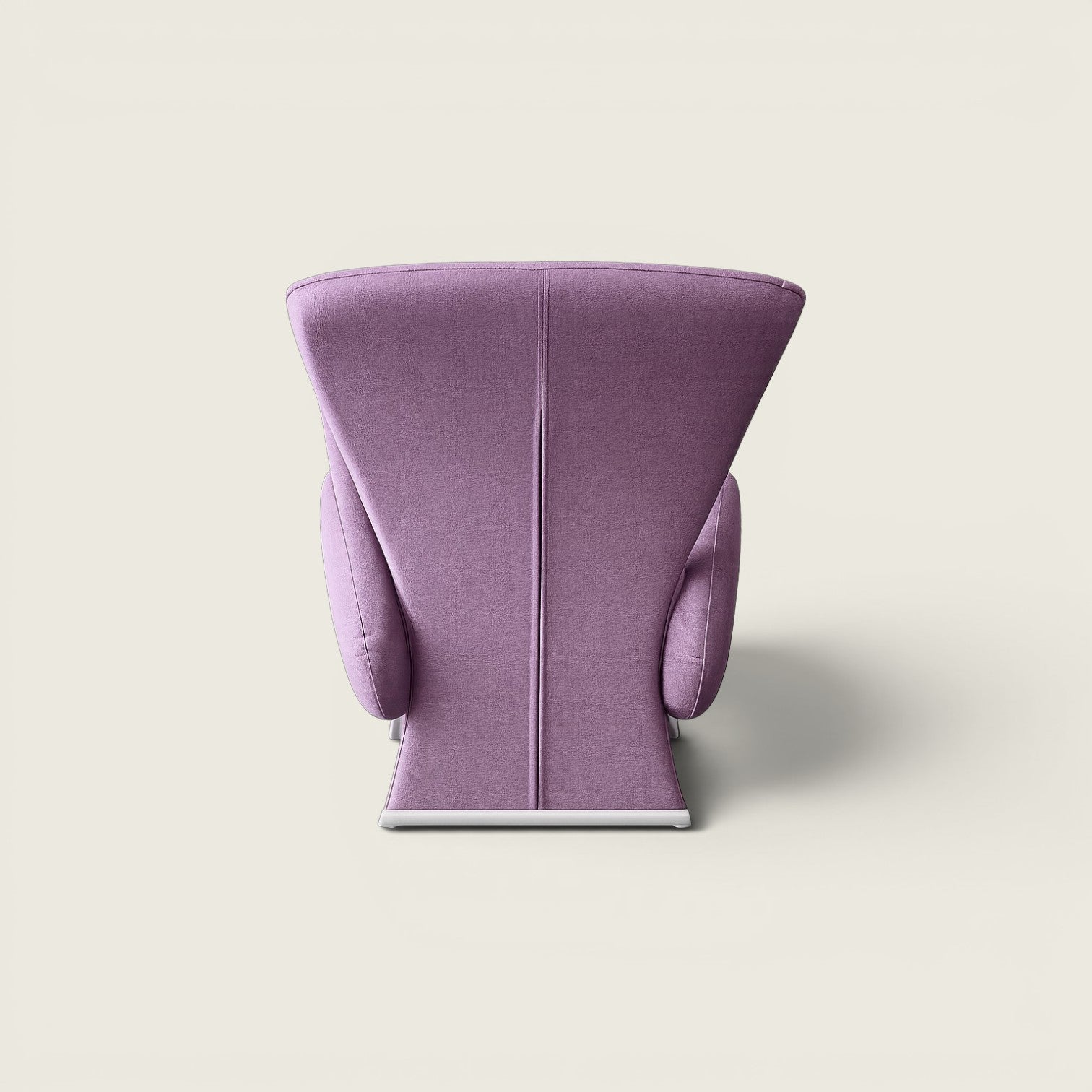 Boss Design: High-Back Lounge Chair in Purple Fabric - Refurbished