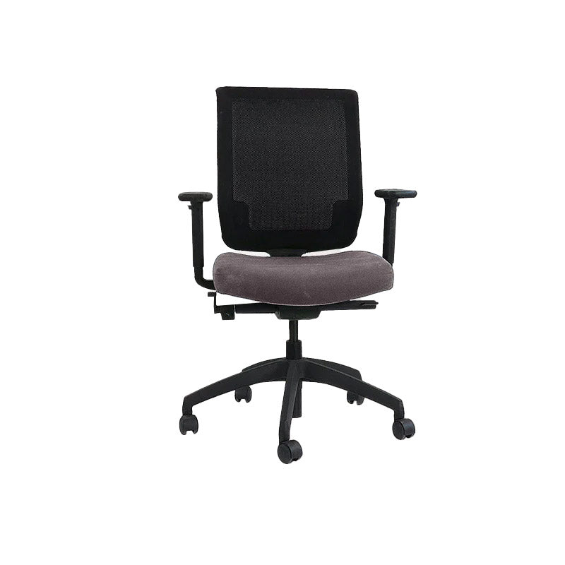 <tc>Connection</tc>: Silla de trabajo MY en tela gris - Reacondicionada