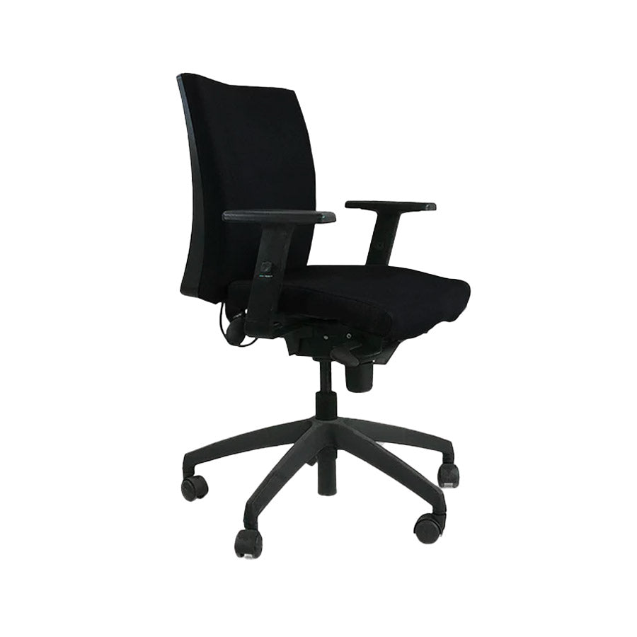Connection: Team Task Chair in Black Fabric - Refurbished