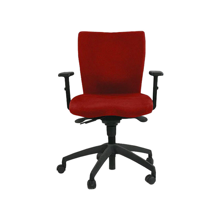 <tc>Connection</tc>Silla de trabajo Team en tela roja - Reacondicionada