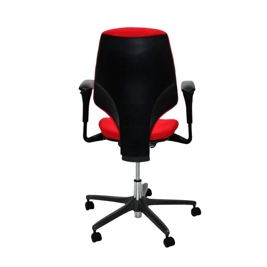 <tc>Giroflex</tc>Silla de trabajo G64 en tela roja - Reacondicionada