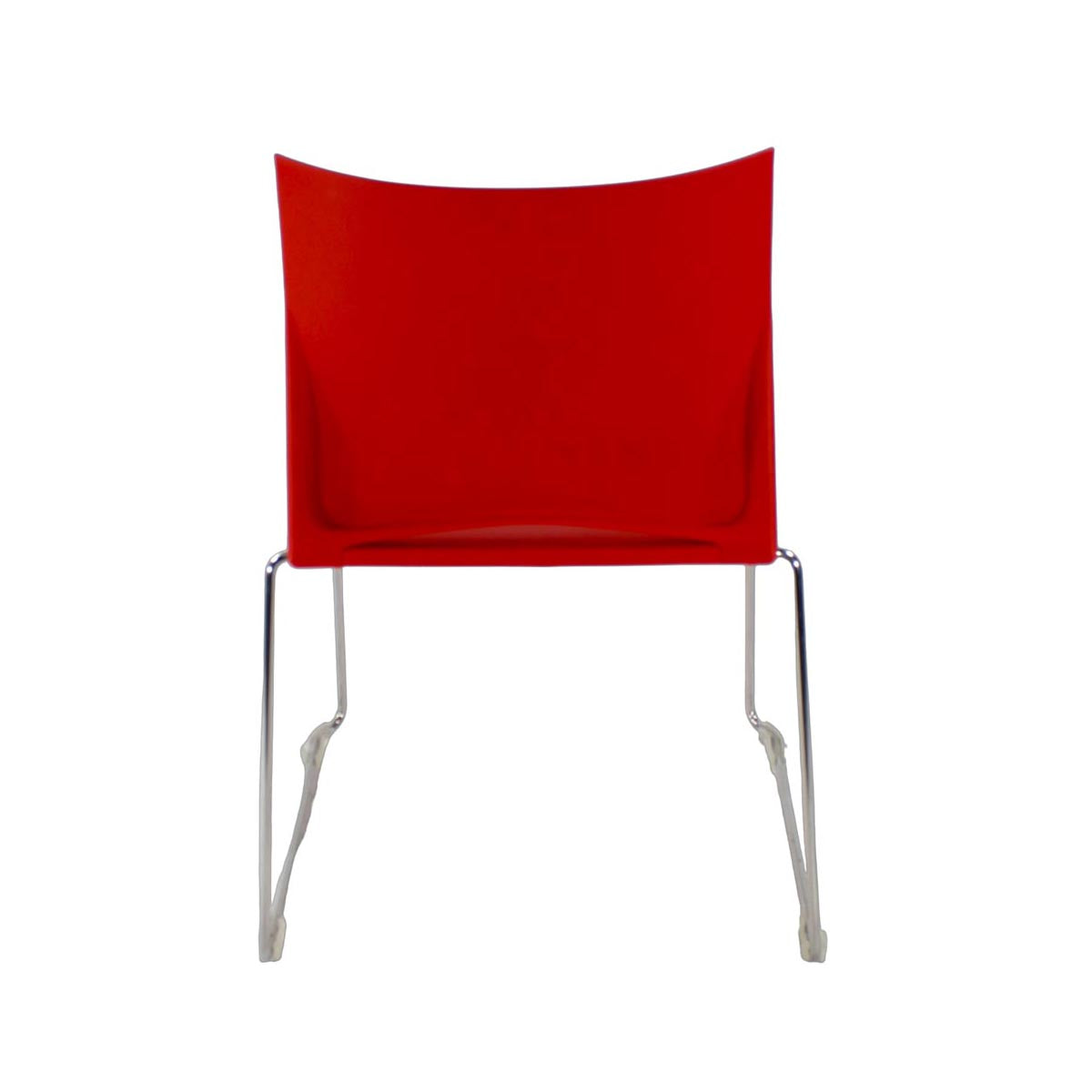 <tc>Herman Miller</tc>Silla apilable Pronta en color rojo - Reacondicionada