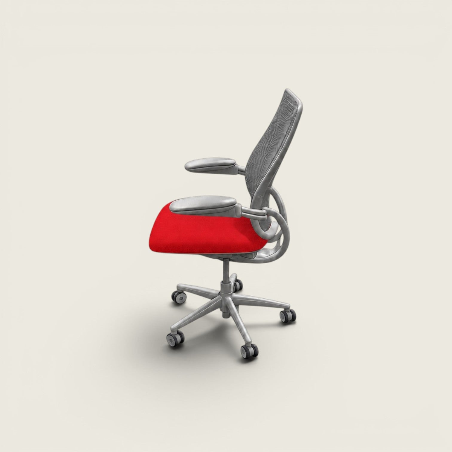 <tc>Humanscale</tc>: <tc>Liberty</tc> Silla de oficina en tela negra - Restaurada