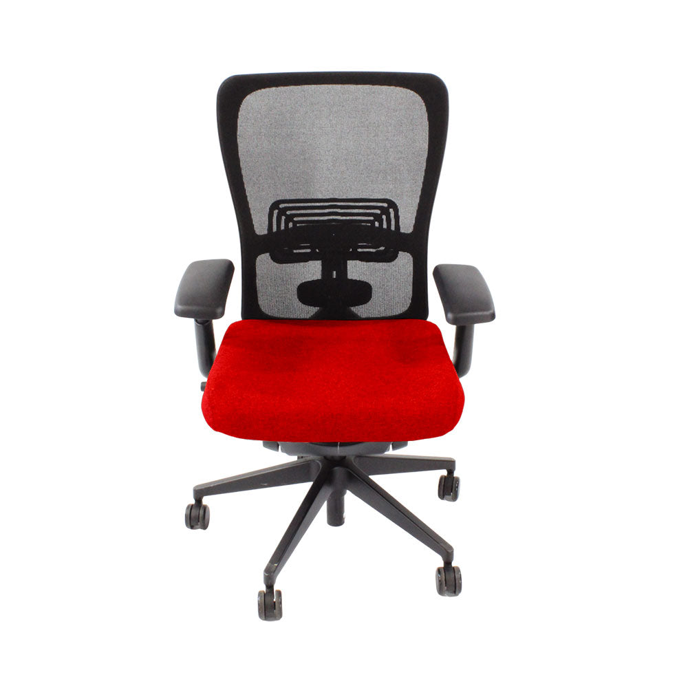 Haworth: Zody Comforto 89 Task Chair in Red Fabric/Black Frame - Refurbished