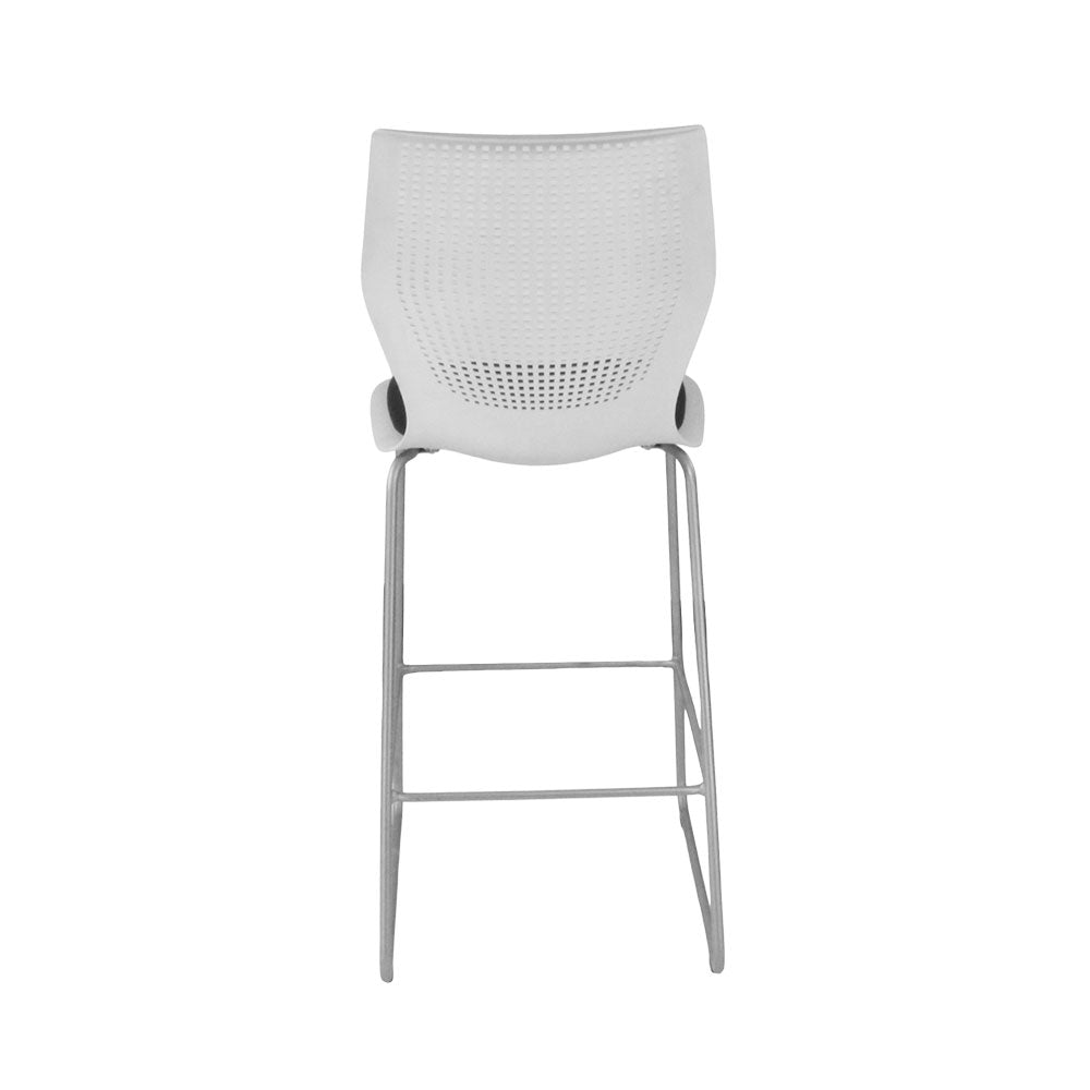 <tc>Knoll</tc>: <tc>Multigeneration</tc> Taburete de tela negra - Reacondicionado