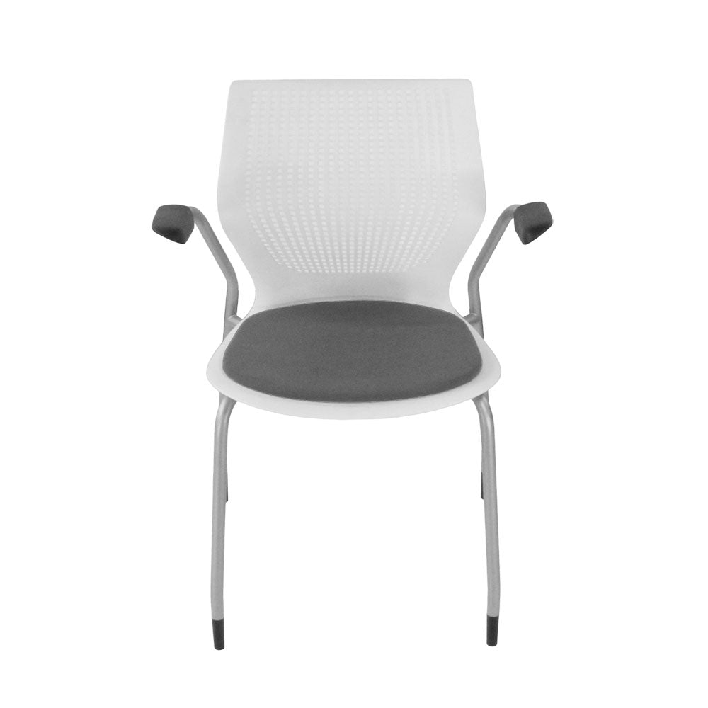Knoll: Multigeneration Meeting Chair in Grey Fabric - Refurbished