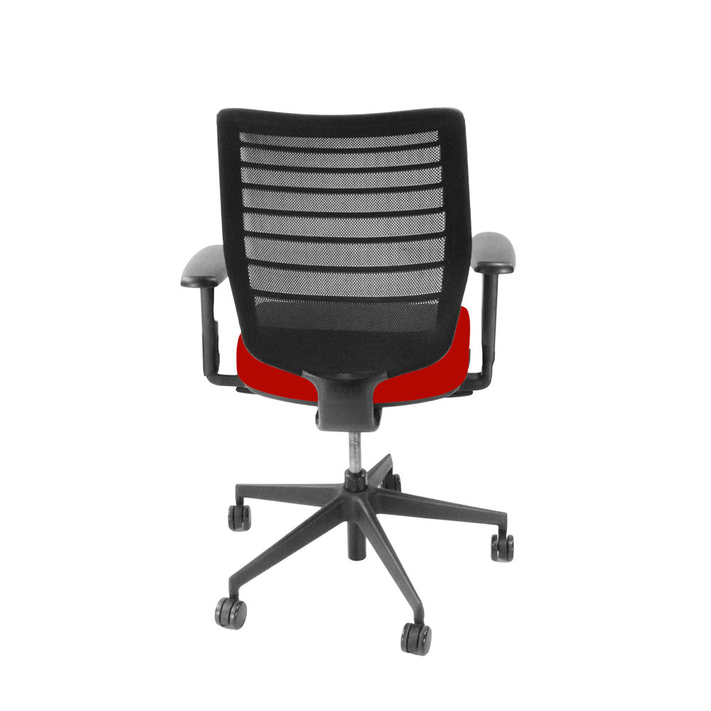 <tc>Senator</tc>Silla de operador Fuse en tela roja - Reacondicionada