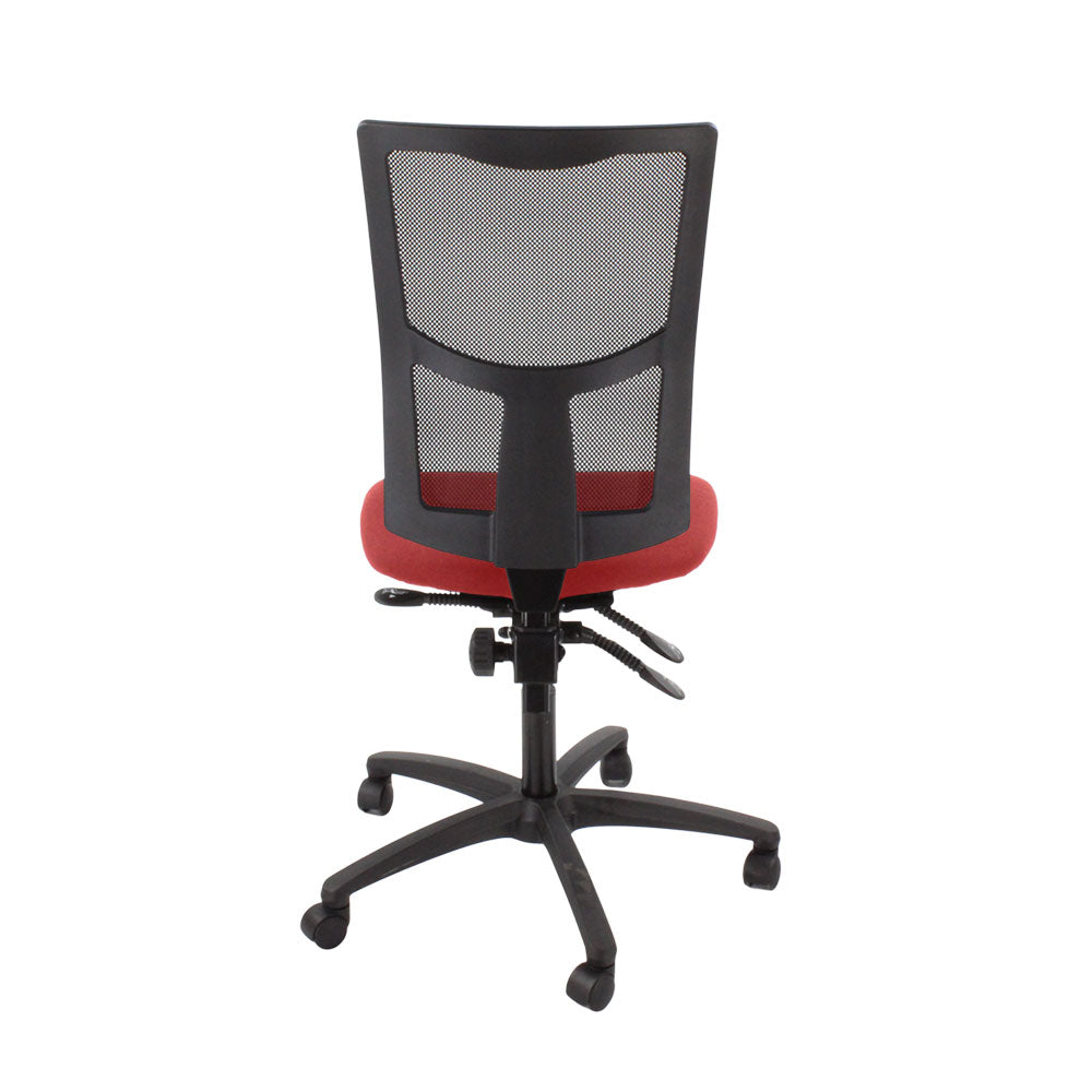 Saxen: Ergo 2 Task Chair Without Arms in Red Fabric - Refurbished