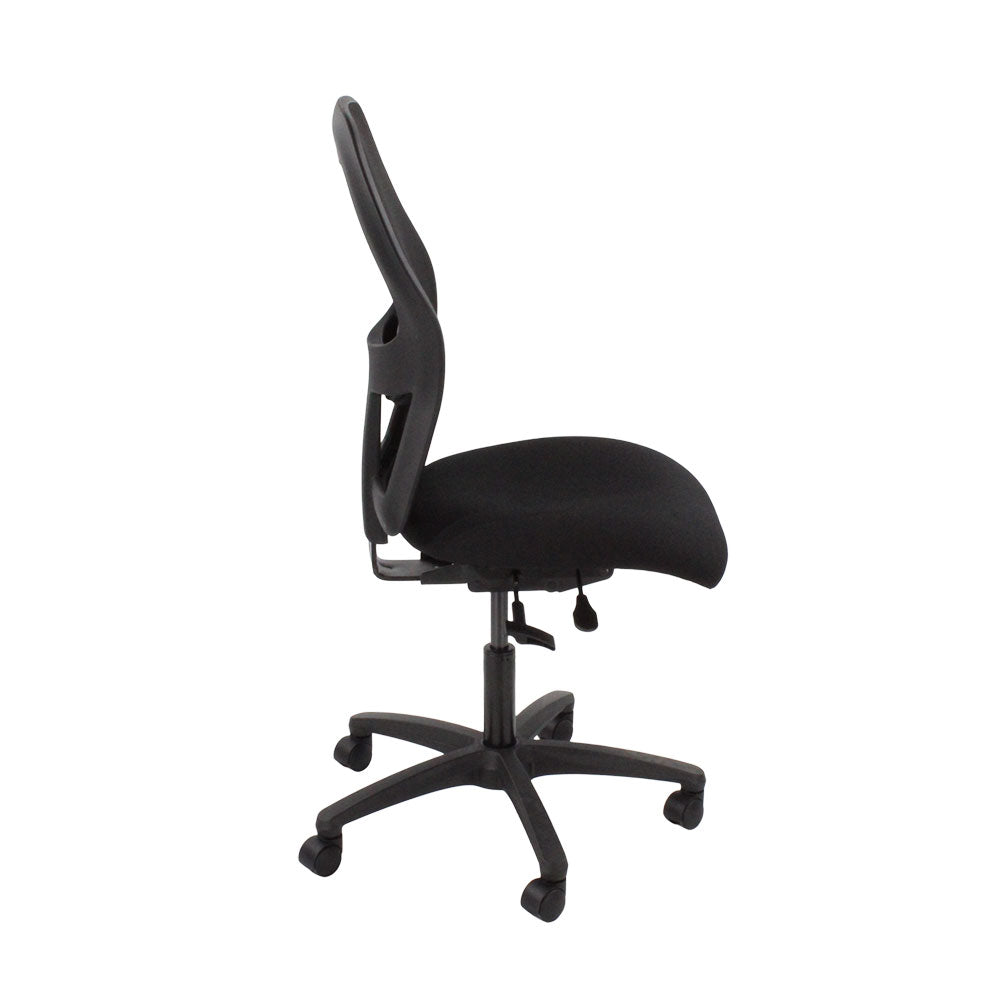 <tc>Ahrend</tc>Silla de trabajo tipo 160 en tela negra sin brazos - Reacondicionada
