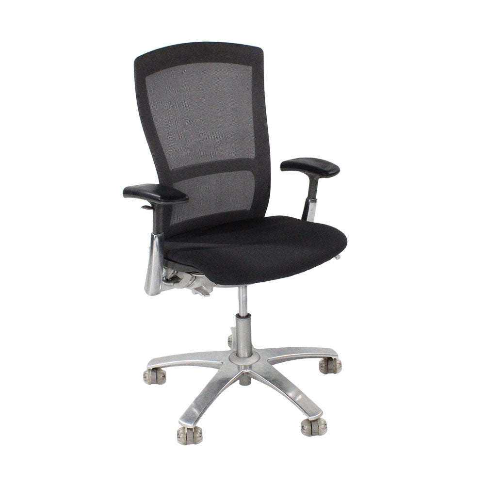 Knoll: Life Task Chair in Black Fabric - Refurbished