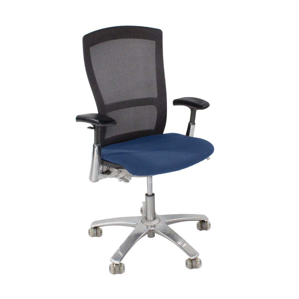 Knoll: Life Task Chair in Blue Fabric - Refurbished