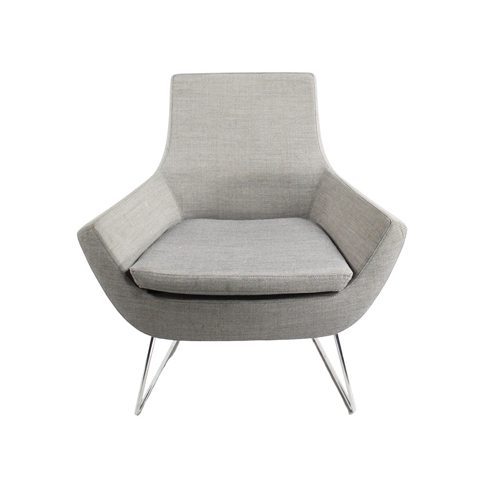 Swedese: Happy Easy Chair in Grey Fabric - Refurbished