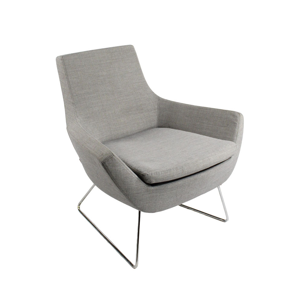 Swedese: Happy Easy Chair in Grey Fabric - Refurbished