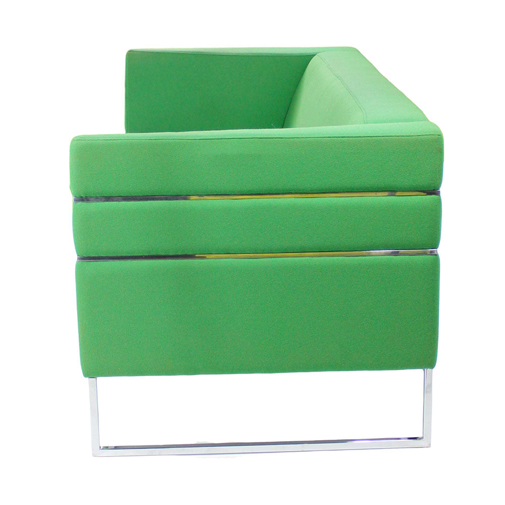 Giulio Marelli: Thumb Sofa in Green Fabric - Refurbished