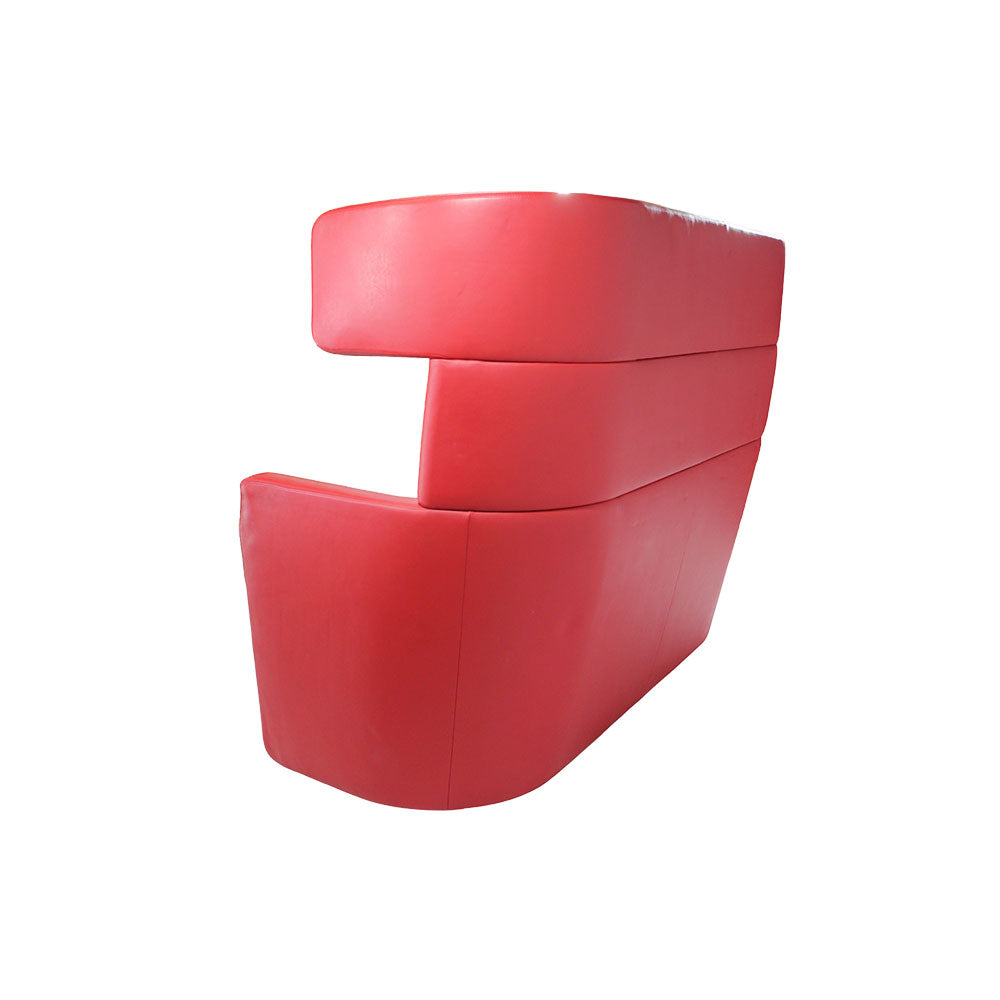 Bene: Parcs Wing Sofa in Red Leather - Refurbished