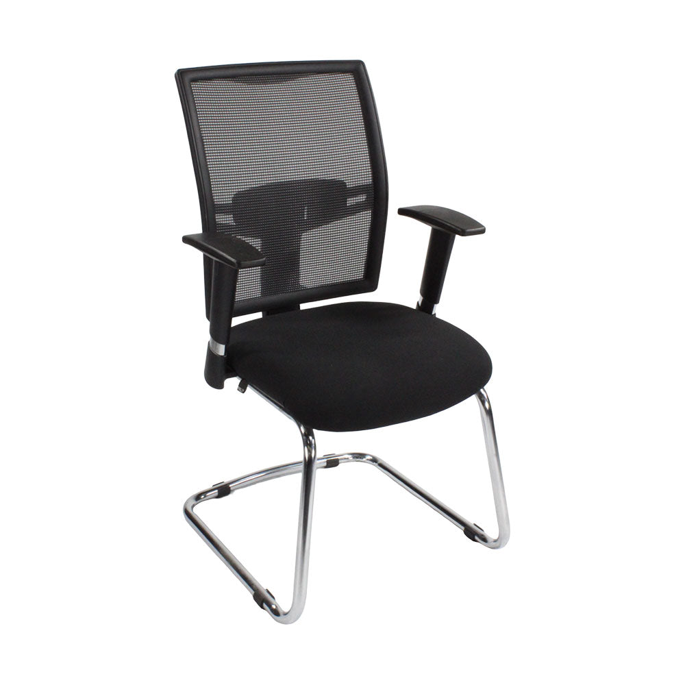 Boss Design: Move Meeting Chair in Black Fabric - Refurbished