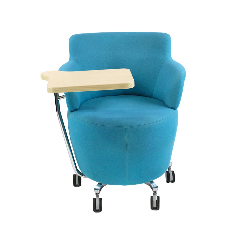 Orangebox: Tarn Chair in Blue Fabric with Tablet - Refurbished