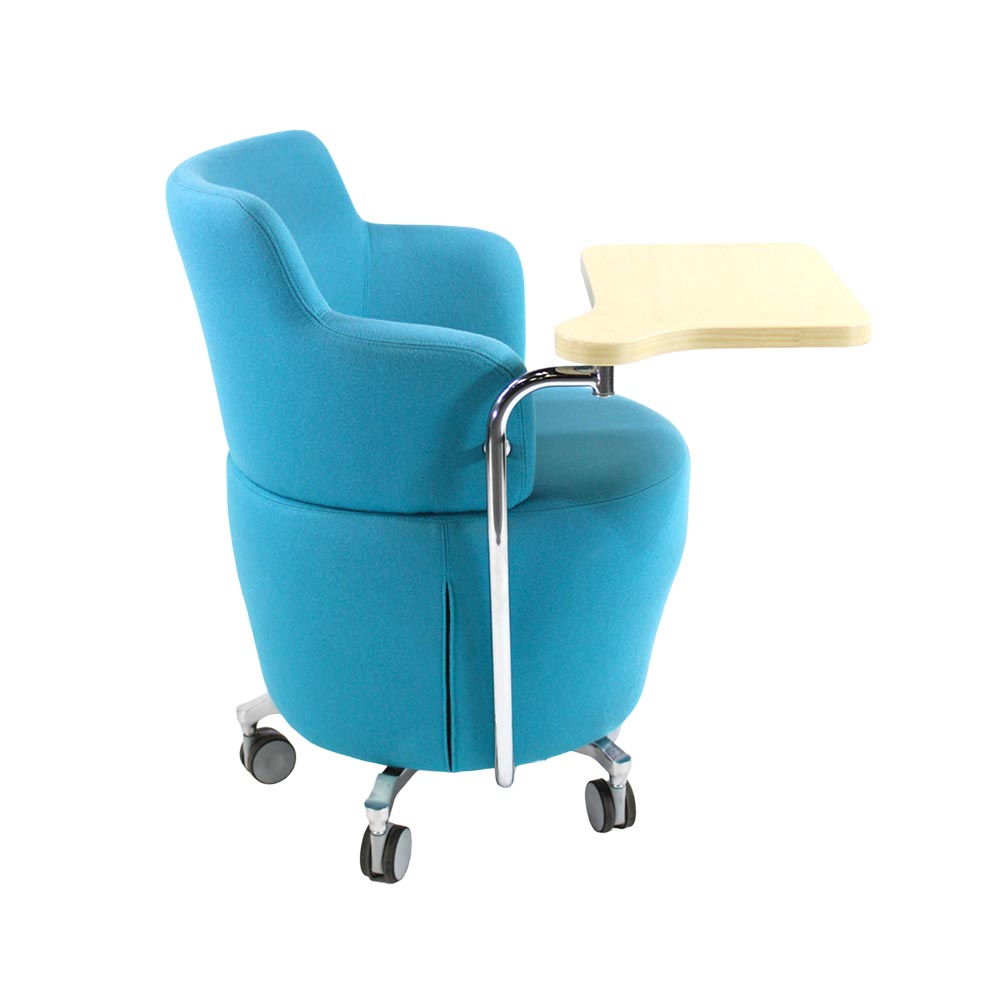 Orangebox: Tarn Chair in Blue Fabric with Tablet - Refurbished