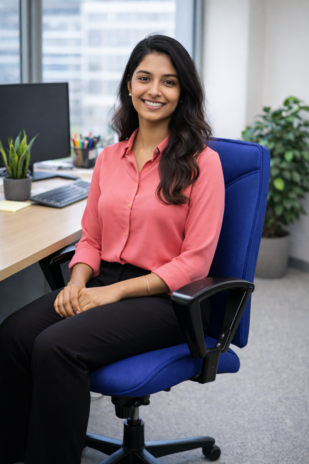 Kinnarps: Blue Task Chair - Refurbished