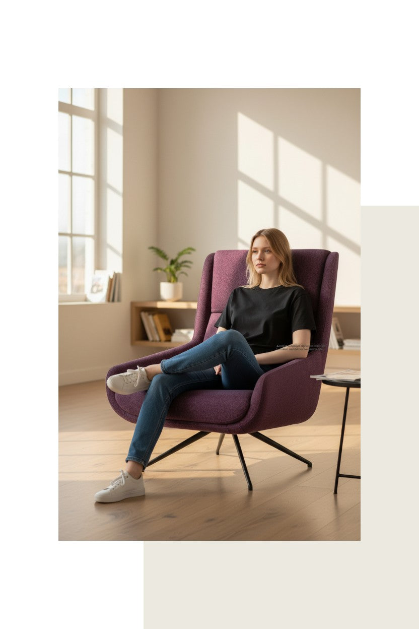 Boss Design: Luge Purple Hush Lounger - Refurbished