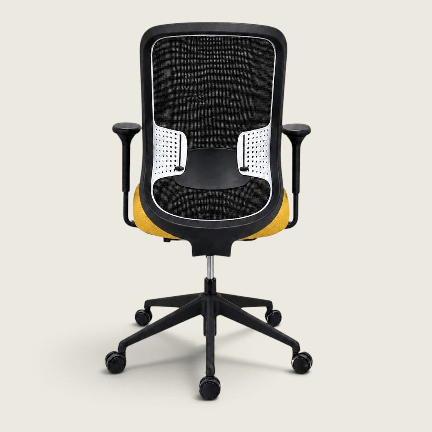Orangebox: Do - Silla operativa de tela amarilla - Reacondicionada
