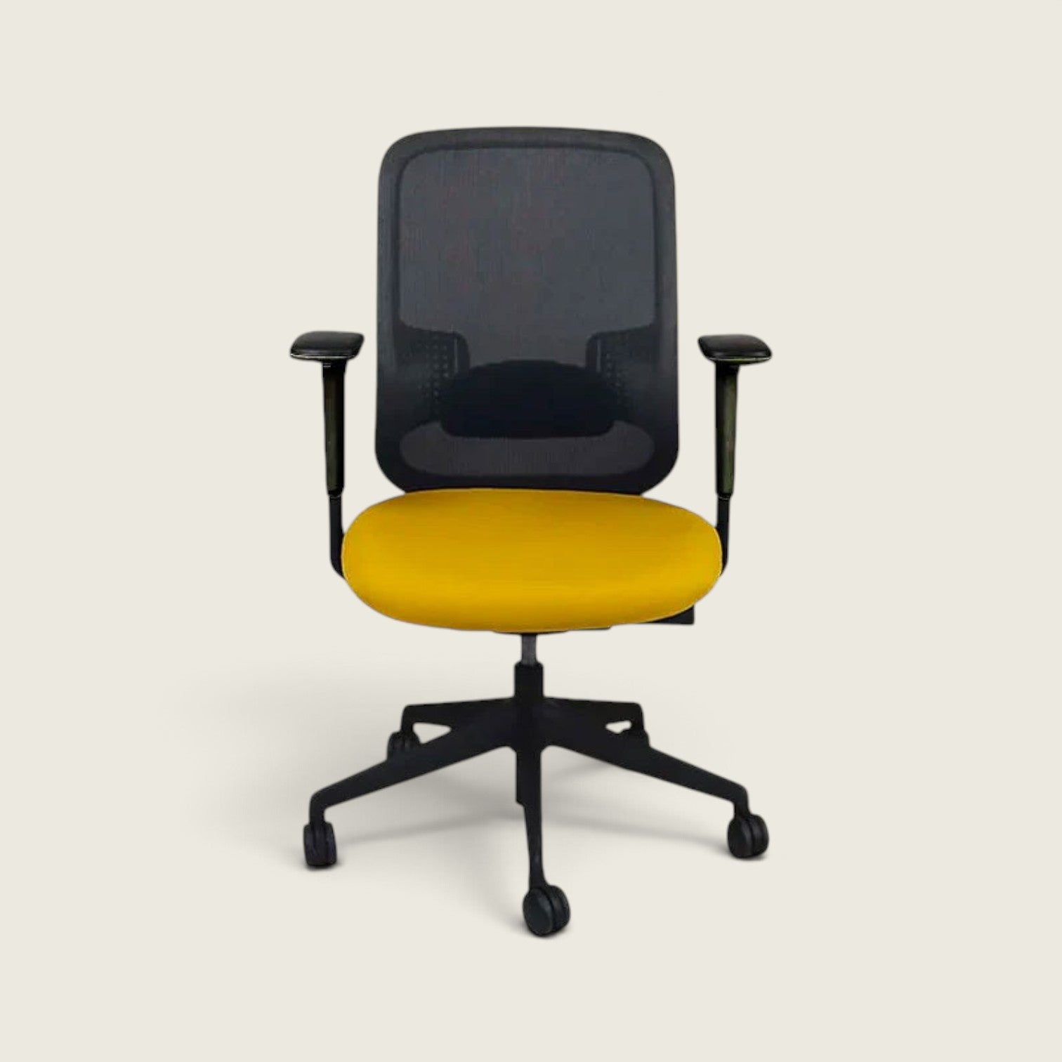 Orangebox: Do - Silla operativa de tela amarilla - Reacondicionada