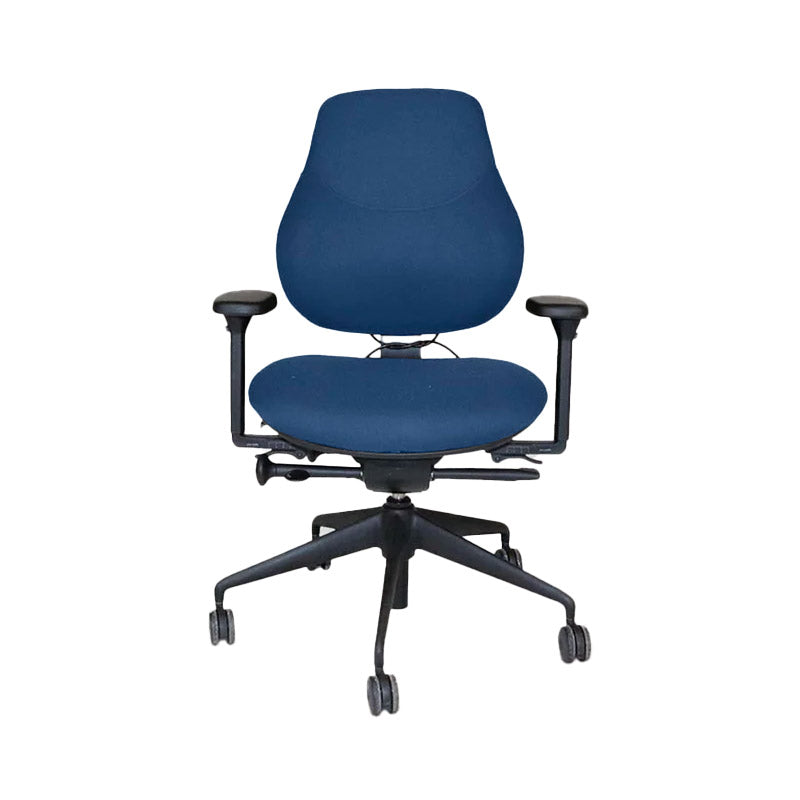 <tc>OrangeBox</tc>Silla de oficina Flo en tela azul - Reacondicionada