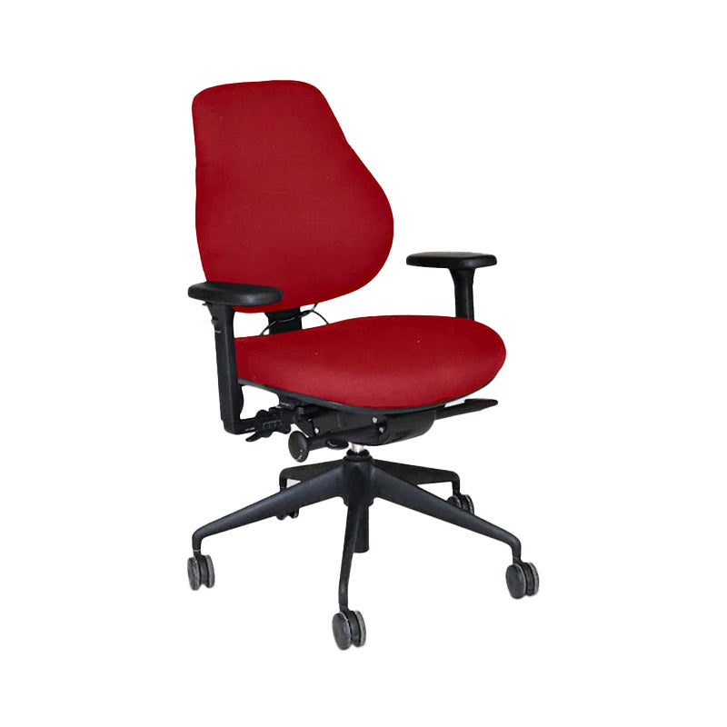 <tc>OrangeBox</tc>Silla de oficina Flo en tela roja - Reacondicionada