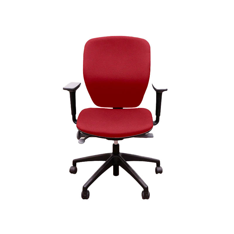 OrangeBox: Silla de tareas Joy -02 en tela roja - restaurado