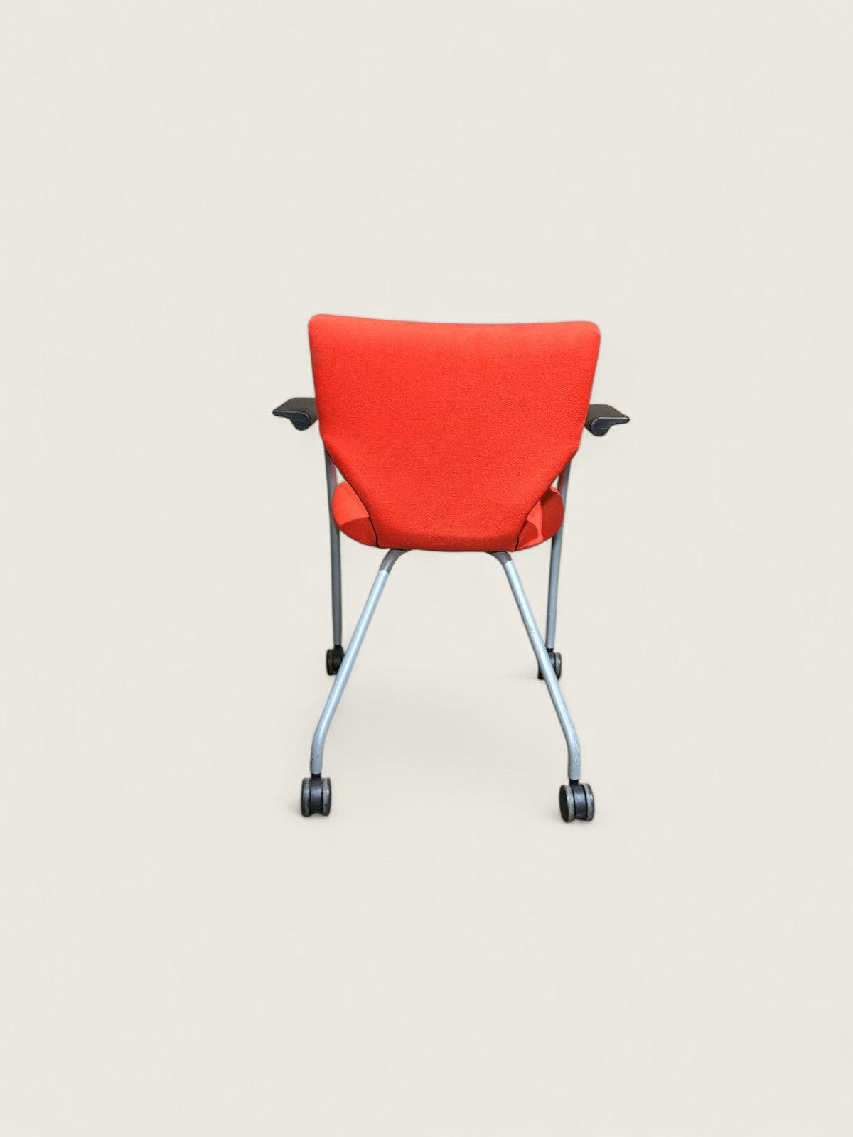 Orangebox: Orange Visitors Side chair with Castors - Refurbished