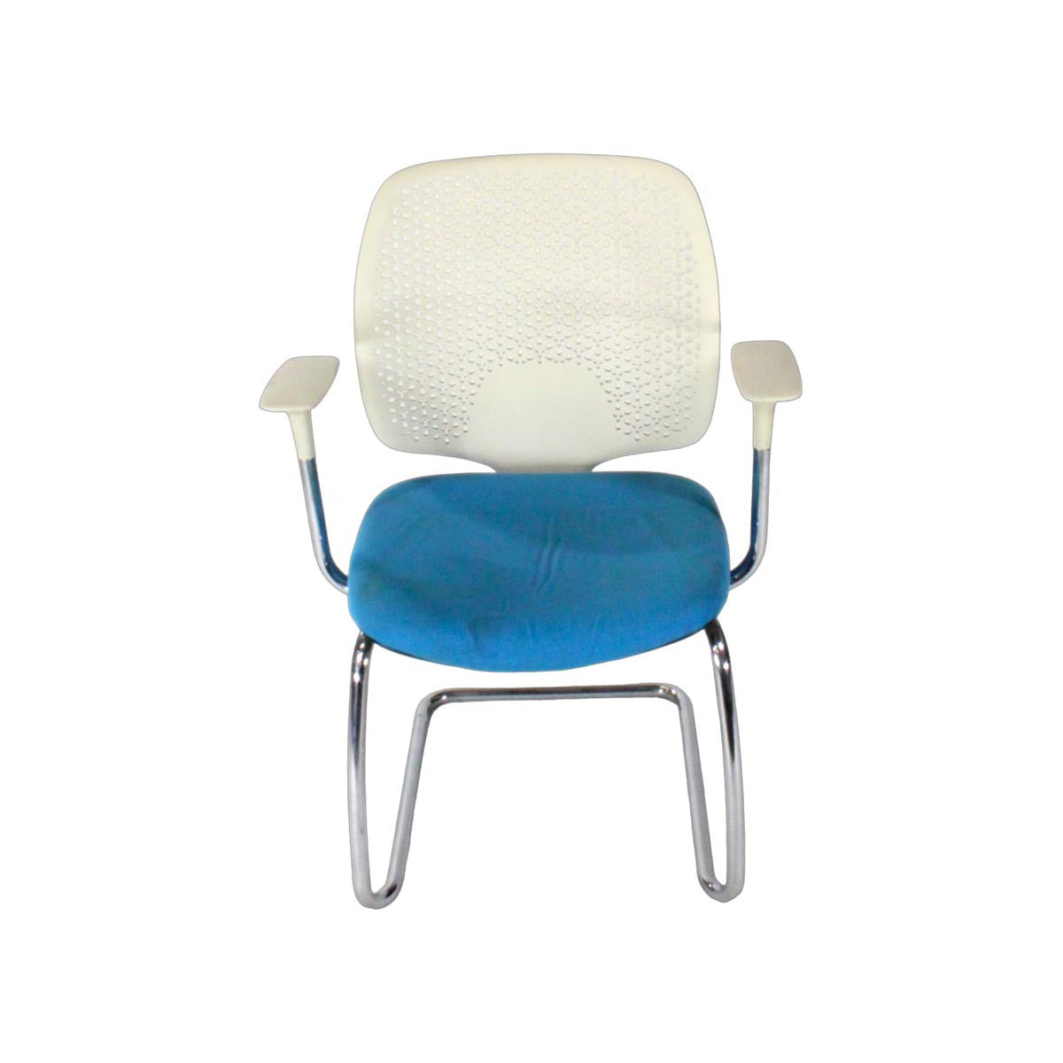 Orangebox: Ara Task Chair in White/Blue - Refurbished