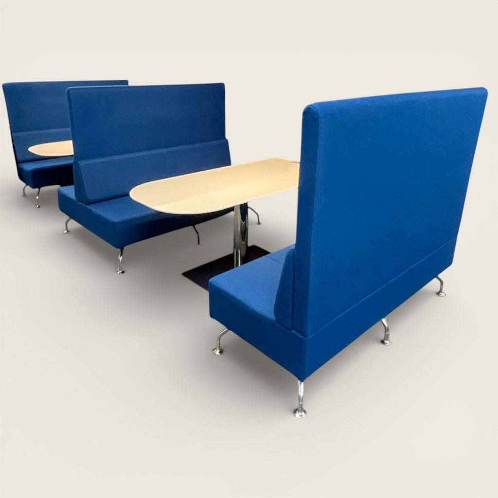 Orangebox: Blue Perimeter Banquette & Dining Seating - Refurbished