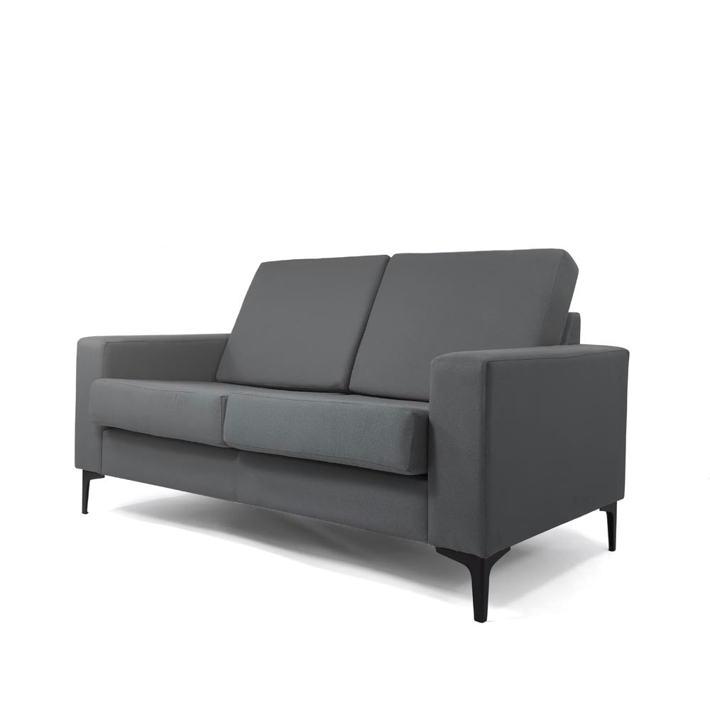 Pledge: Target Two Seater Sofa In Dark Grey Fabric - Refurbished