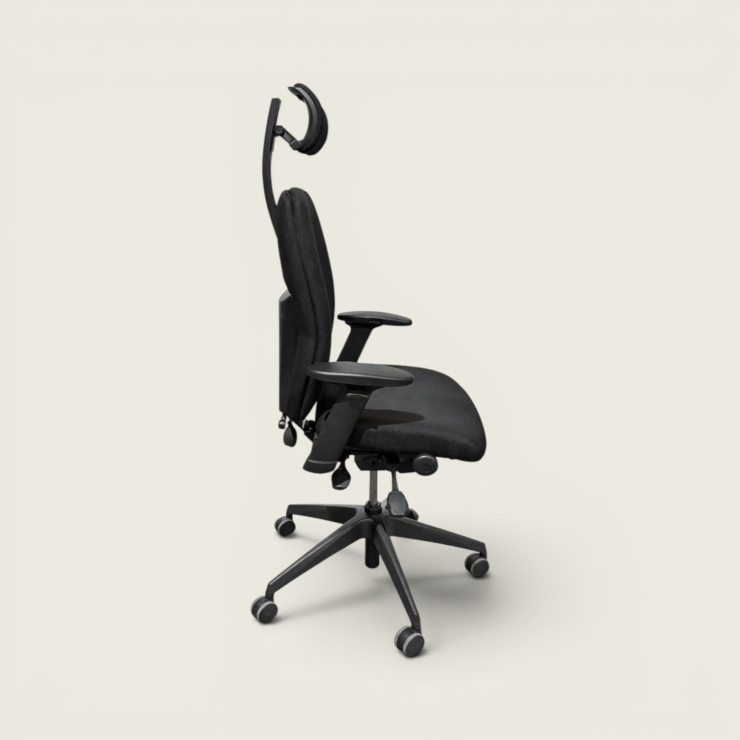 Posturite: Respaldo alto Positiv Plus con reposacabezas en negro - Reacondicionado
