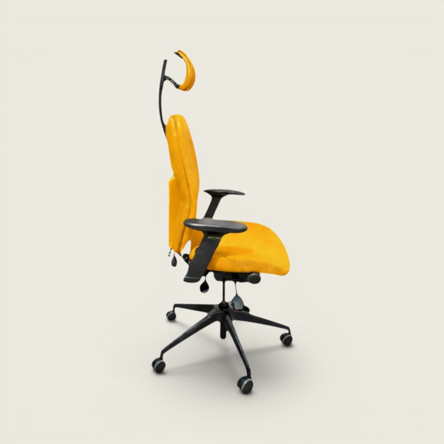 Posturite: Respaldo Alto Positiv Plus con Reposacabezas En Amarillo - Reacondicionado