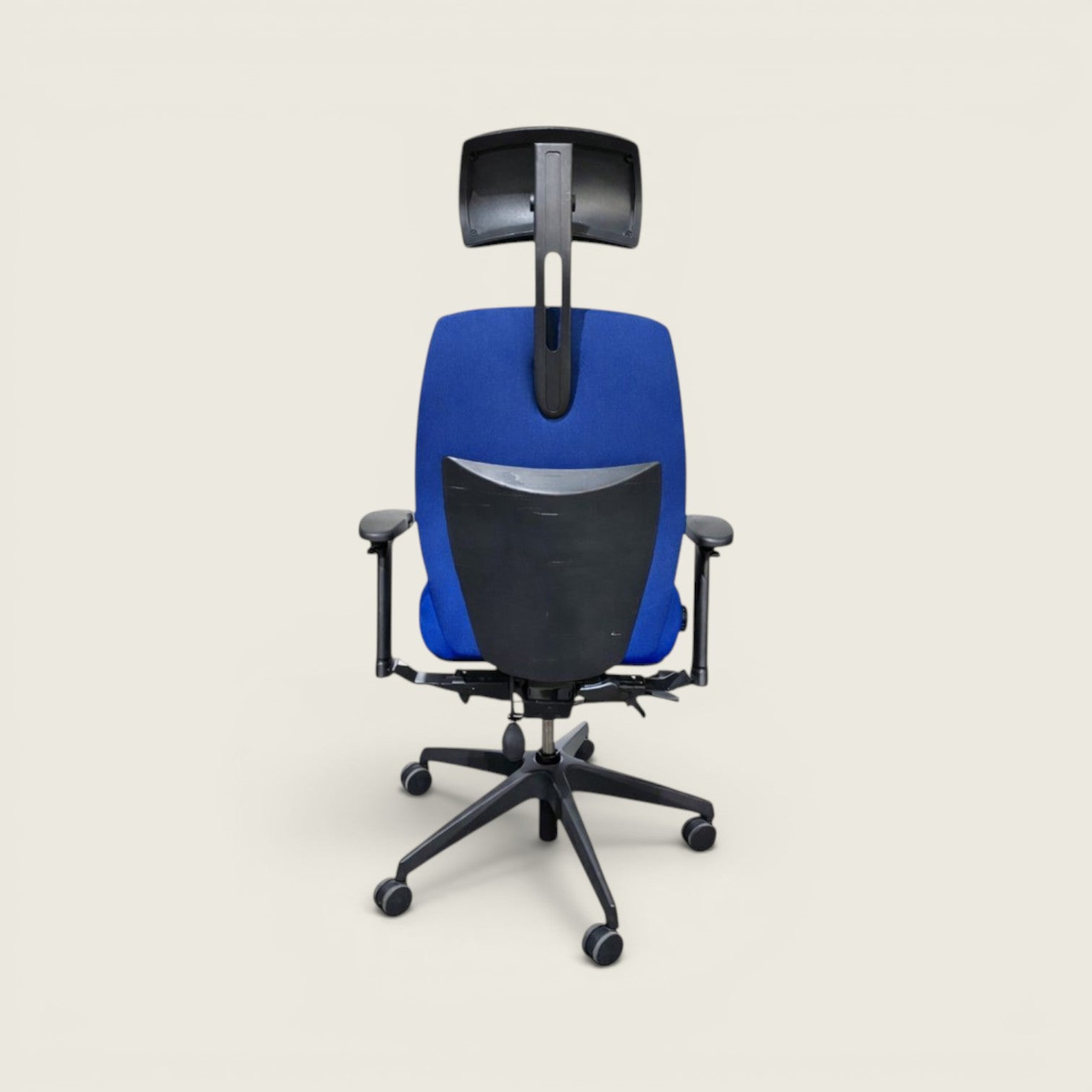 Posturite: Positiv Plus Respaldo Alto con Reposacabezas En Azul - Reacondicionado
