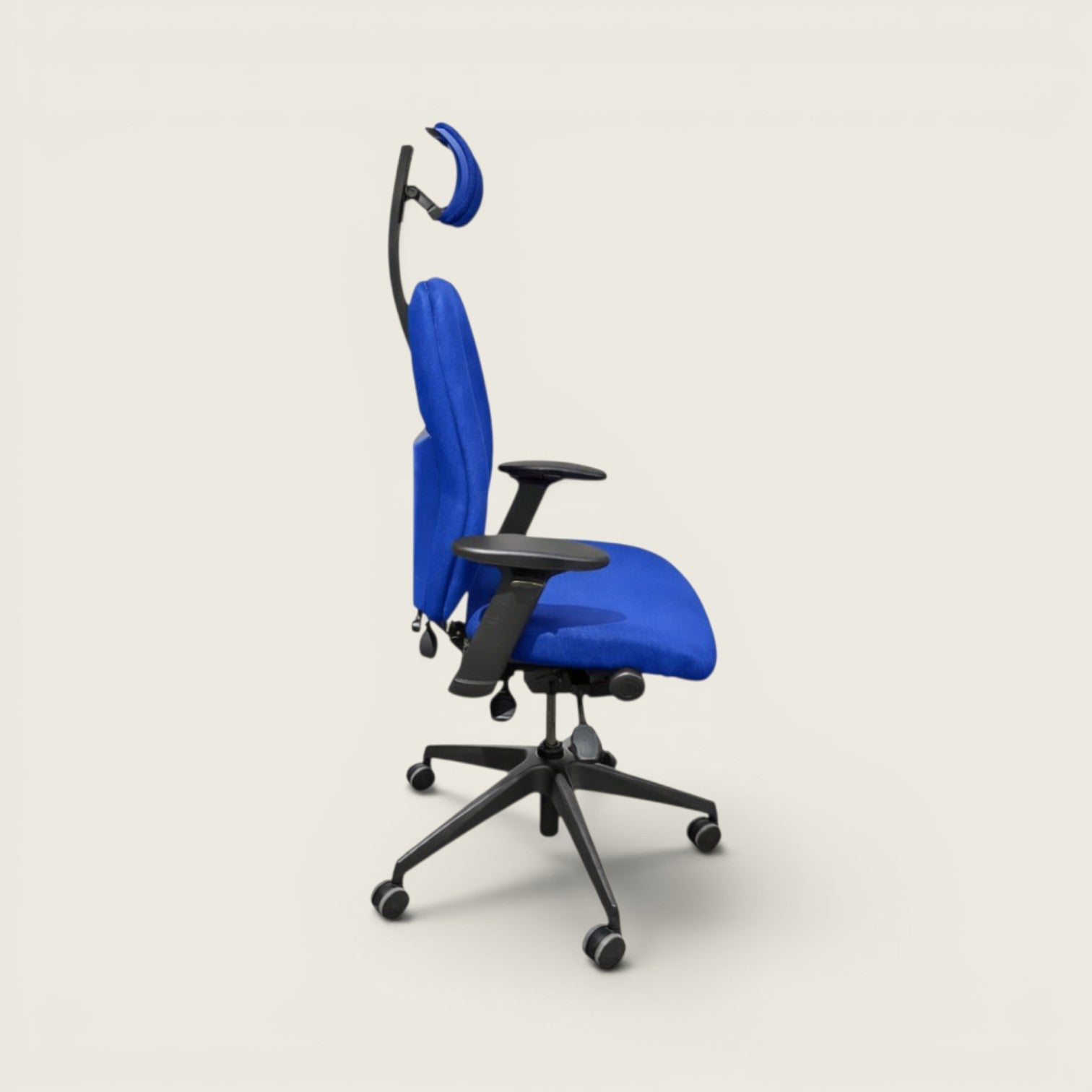 Posturite: Positiv Plus Respaldo Alto con Reposacabezas En Azul - Reacondicionado