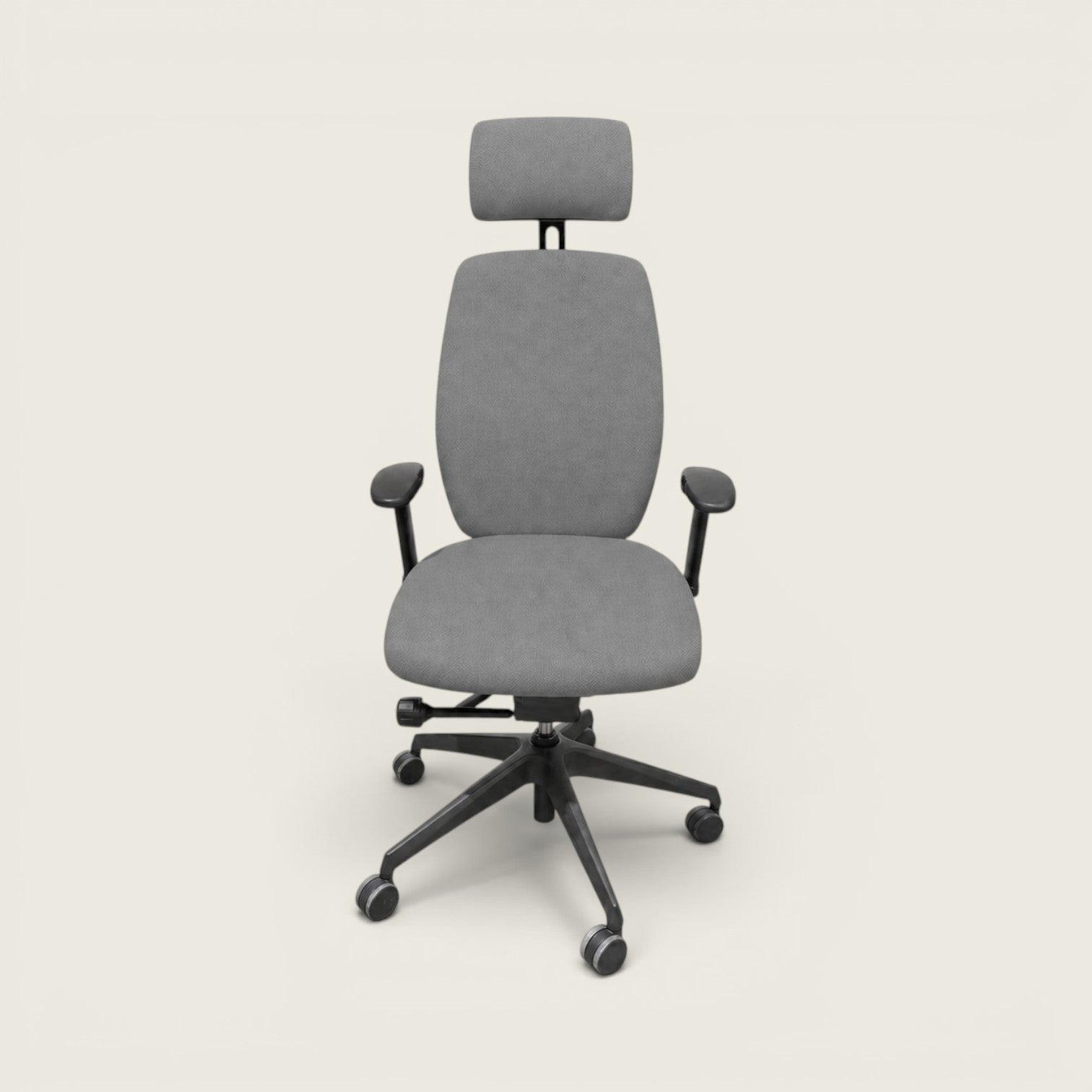Posturite: Respaldo alto Positiv Plus con reposacabezas en gris - Reacondicionado