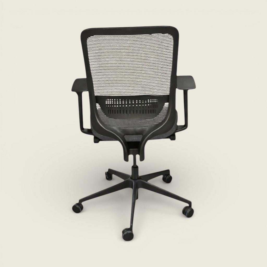 Silla Saxen Don't Task de tela gris - Reacondicionada