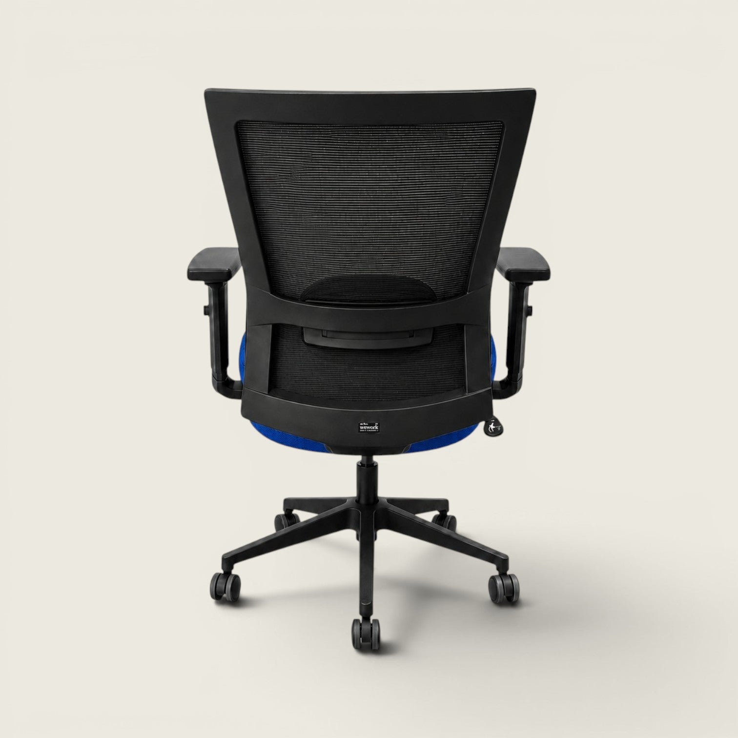 Silla Saxen Don't Task de tela negra - Reacondicionada