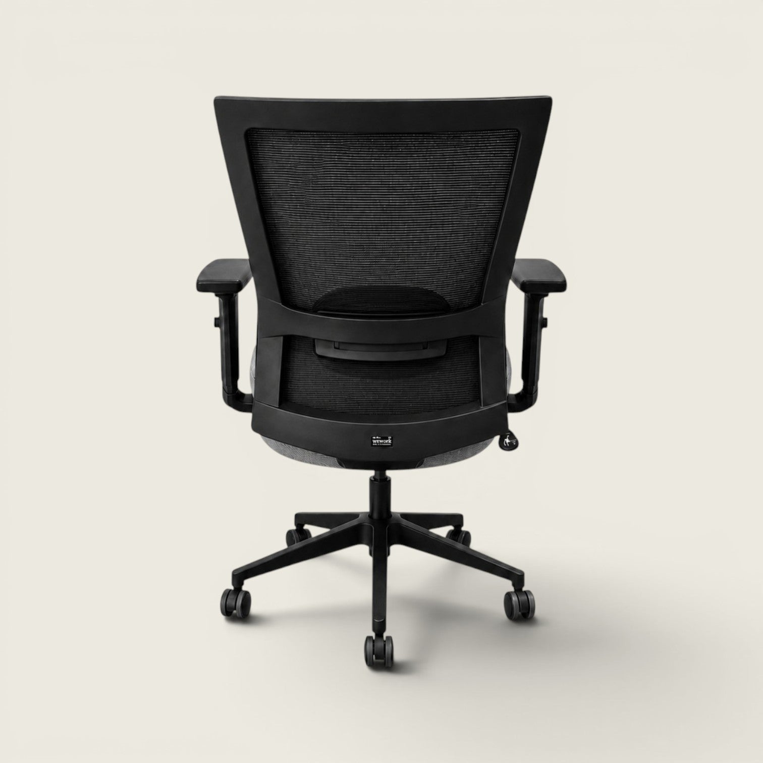 Silla Saxen Don't Task de tela negra - Reacondicionada