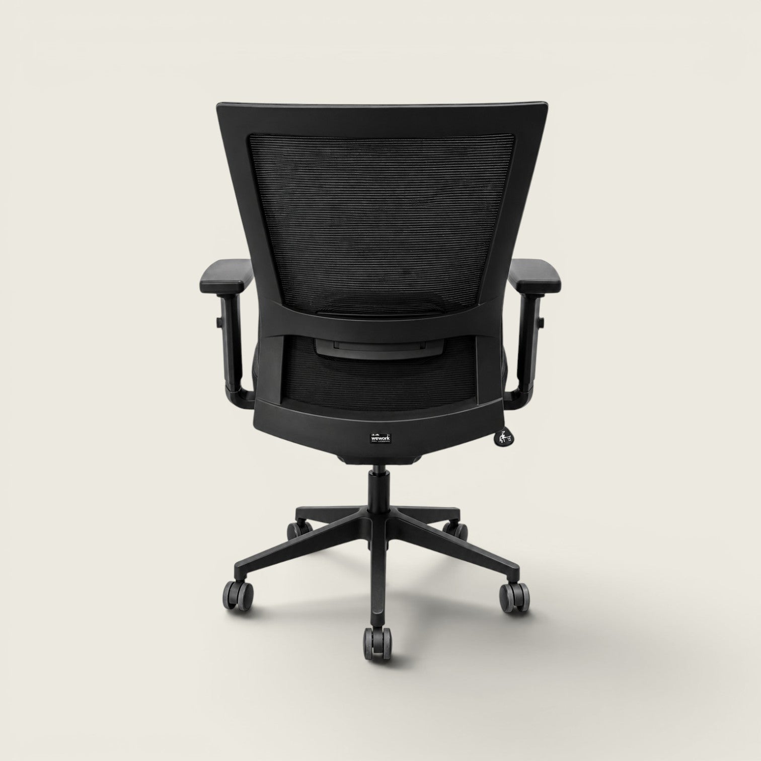Saxen: Mesh Back Task Chair in Black Fabric - Refurbished