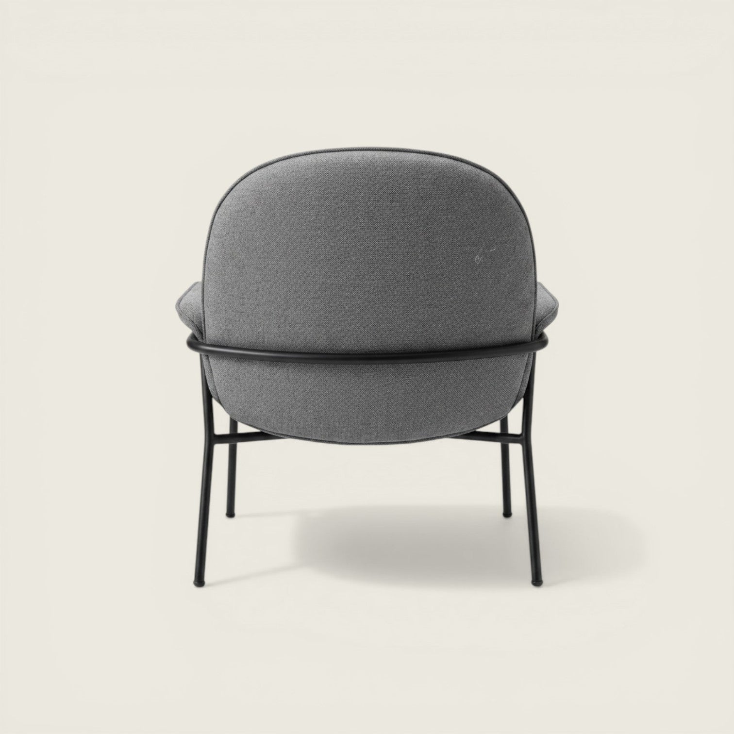 Saxen: Silla auxiliar/visitantes suave en gris - Reacondicionado