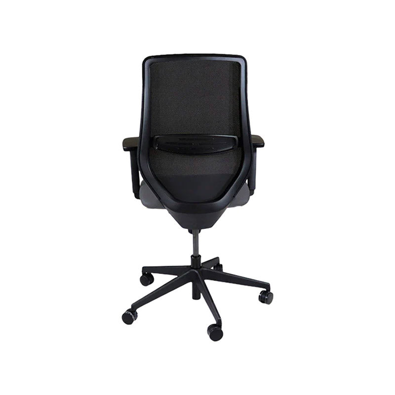 Saxen: Scudo Task Chair with Grey Fabric Seat without Headrest - Refurbished